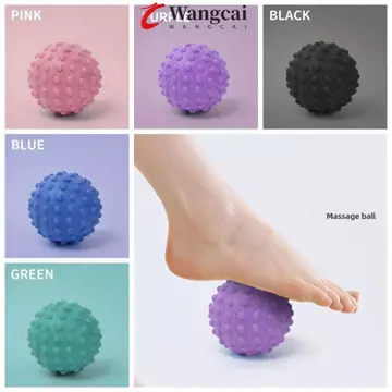 Bóng massage thể dục WANGMCAI, Quả bóng massage Yoga lồi đầy màu sắc, Massage điểm trị liệu cổ hình sầu riêng cầm tay Bóng massage chân thư giãn cơ bắp cho bàn chân / vai / cổ