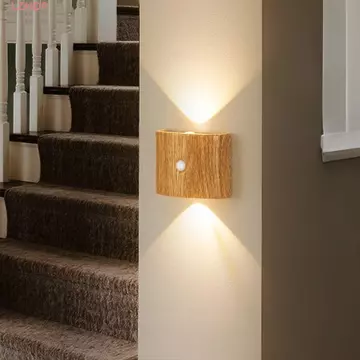 LZHDP Đèn tường cảm ứng LED LZHDP, Cảm biến hồng ngoại Đèn ngủ 3 màu / đèn Neon, Lắp đặt đèn mềm Cảm biến PIR đa chức năng Đèn treo tường