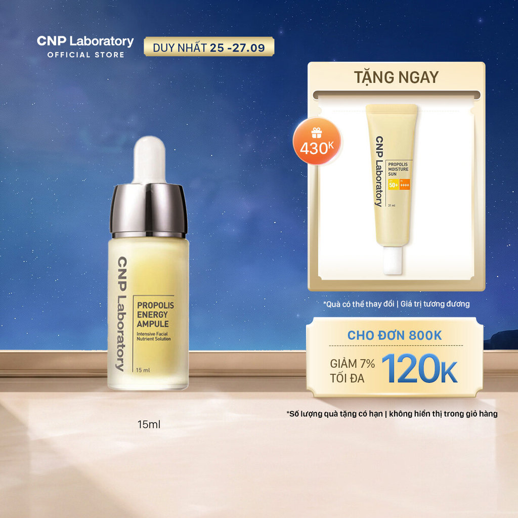 [CNP] Tinh chất tái tạo phục hồi da chiết xuất keo ong CNP Propolis Energy Active Ampule 15ml