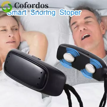 COFORDOS Thiết bị chống ngáy thông minh Máy kích thích cơ chống ngáy Máy kích thích xung họng Thiết bị hít thở Hỗ trợ giấc ngủ tốt Dụng cụ ngáy An toàn Thoải mái EMS Pulse Snoring Stop