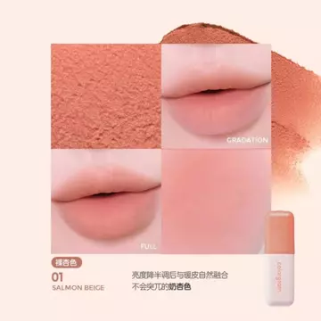 Hàn Quốc colorgram geek khỏa thân Matte Velvet Lip Glaze Lip Mud Blush Lip Cheek Dual-use Lip Mud JU261005
