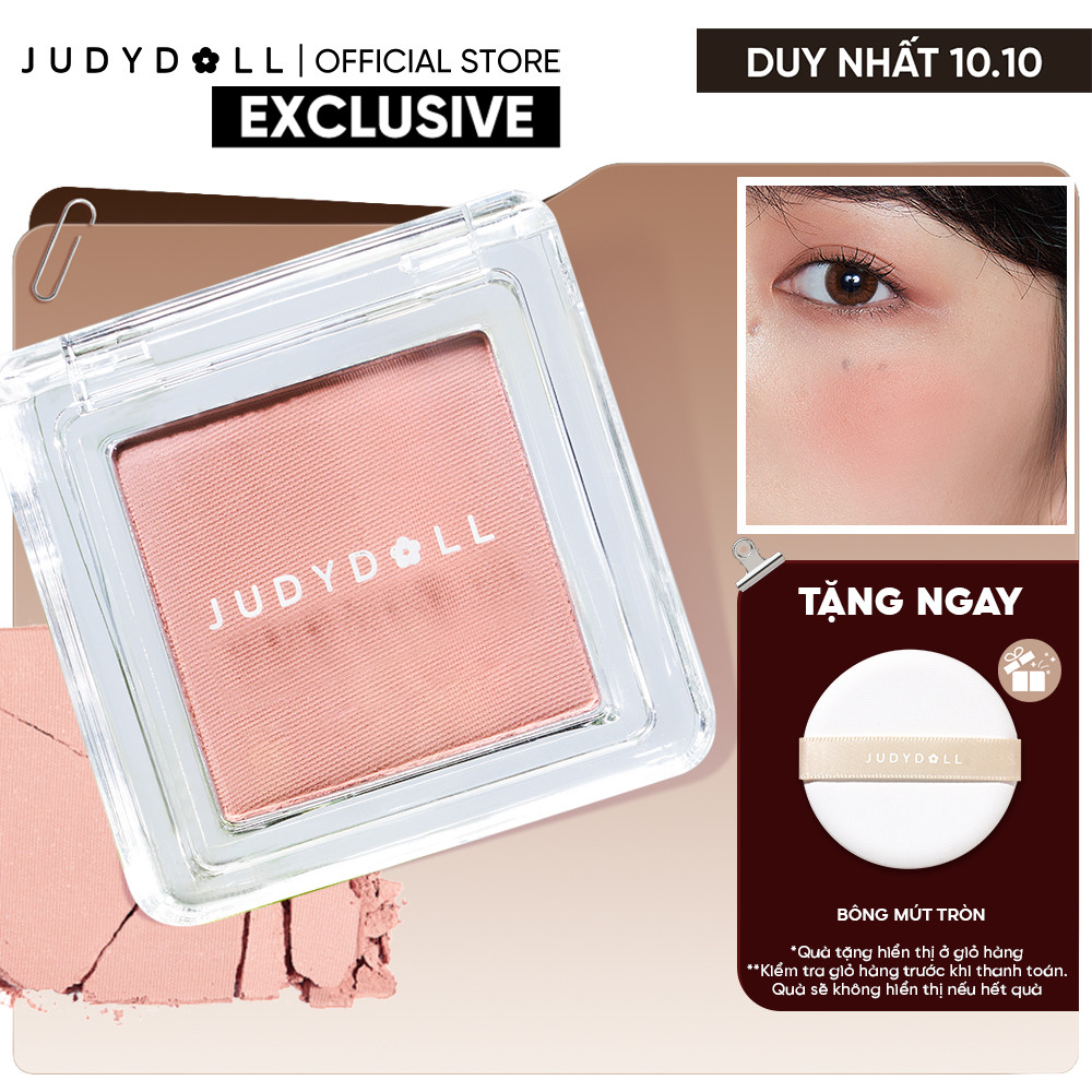 Phấn Má Hồng Đơn Sắc JUDYDOLL Blush Powder Mịn mờ Chuẩn màu Tiệp da Bền màu 2g