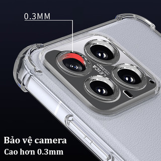 Ốp lưng trong 4 góc suốt túi khí chống sốc cho Xiaomi 13 14 15 T Pro Ultra Redmi Note 11 12 13 14 T Pro 5G POCO X5 5G