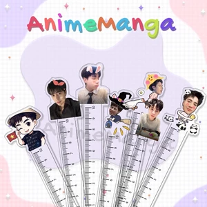 Thước Kẻ Quang Hùng MasterD dễ thương chất liệu acrylic trong suốt 10cm