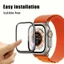1-2 Chiếc Chống Gián Điệp Bảo Mật Kính Cho Apple Watch Ultra 3 2 49mm Phim Bảo Vệ Màn Hình Chống Trầy Xước Hydrogel HD Mềm TPU Phim HD Kính Cường Lực Cạnh Đen Trong Suốt
