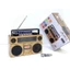 Đài FM Radio FP-2382-S bắt được Bluetooth kết nối USB thẻ nhớ full chức năng âm thanh cổ điển có năng lượng mặt trời
