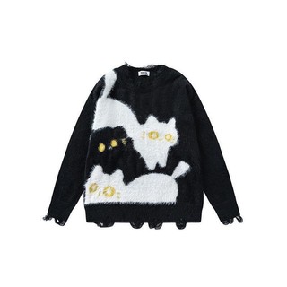 Mèo Mềm Áo Len Sáp Hoạt Hình, Style Retro Mới