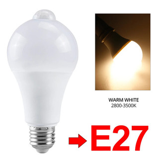 Bóng đèn LED phát hiện radar vi sóng 220V E27 12W Đèn cảm ứng chuyển động Radar tích hợp / Cảm biến ánh sáng cho cầu thang gia đình