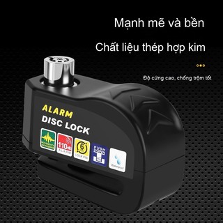 Khóa báo động chống trộm phanh đĩa - Chất liệu hợp kim bền chắc, còi hú báo động, bảo vệ toàn diện