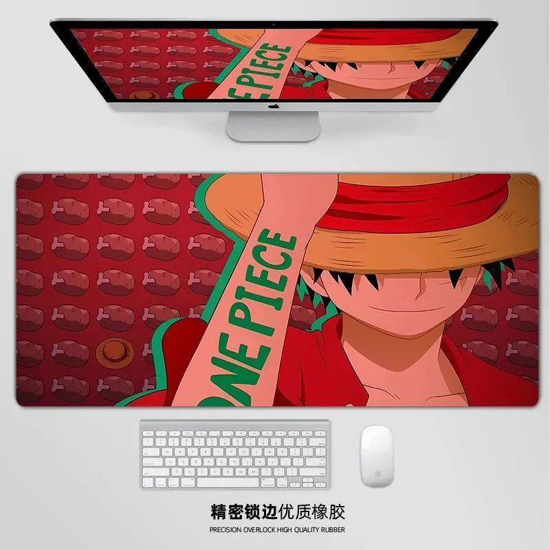 Miếng lót chuột chơi game One Piece Crew - Thảm để bàn Anime Ace Zoro XL, Đế cao su chống trượt 3mm