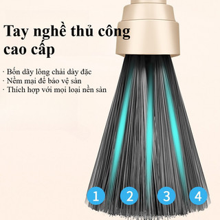 Bộ Chổi Quét Thông Minh & Hót Rác - Gấp Gọn Tiết Kiệm Không Gian, Xoay linh hoạt 180 °, Bộ ba mảnh