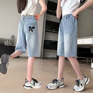 QuầN Short Jean HàN QuốC MớI Cho Bé GáI ThiếT Kế Nơ HoạT HìNh Dễ ThươNg QuầN Short Jean Nữ