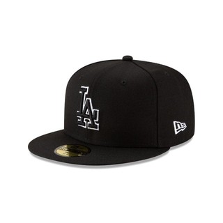 Bóng chày Major League Los Angeles Dodgers - Mũ đội sau có thể tùy chỉnh hoàn toàn, vành phẳng màu đen với họa tiết thêu - Style thời trang Mỹ