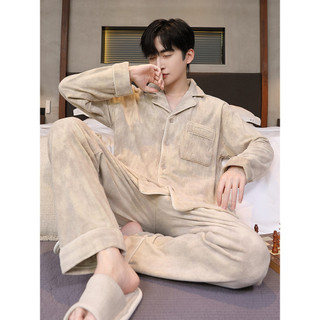 Bộ Đồ Ngủ Lông Cừu Từ Đức Mỏng, Ấm Áp, Phù Hợp Mùa Xuân - Thu