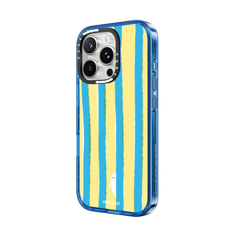 CASECASE X Happy Beach Khăn Sọc Bầu Trời Màu Xanh Trong Suốt Cứng Hút Từ Tính Tác Động Dành Cho Apple IPhone 12 13 14 15 16 17 Pro Max Air Plus Có Hộp