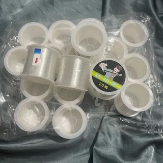 Cuộn dây cột thun cao cấp, cuộn dây trong suốt 20m dai bền
