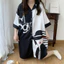 Váy Ngủ Nữ Mùa Hè Áo Sơ Mi Phong Cách Mới Ice Silk Mỏng Tay Ngắn Ngọt Bộ Đồ Ngủ Gợi Cảm Rời Kích Thước Lớn Phòng Chờ