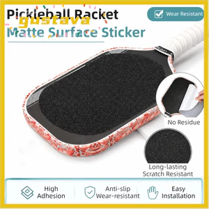 GUSTAVA 2 Miếng Dán Bề Mặt Mái Chèo Pickleball, Tăng Cường Xoay Đa Năng Mái Chèo Grit Bề Mặt Băng, Chống Trơn Trượt Chống Mài Mòn Không Dính Residue Mái Chèo Mặt Lớp Phủ Thực Hành