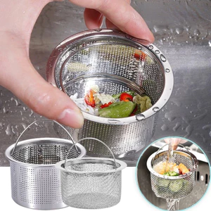 Bộ lọc bồn rửa nhà bếp / Phòng tắm Lưới dày đặc bằng thép không gỉ Bộ lọc thoát nước / Giỏ bồn rửa