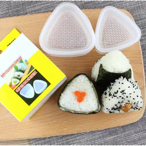 1 Nhà Bếp DIY Tam Giác Sushi Khuôn Nhựa Bộ / Cơm Bóng Bento Press Maker Khuôn