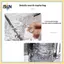 Cốc đựng bàn chải đánh răng trong suốt B & N bằng nhựa có tay cầm thoải mái Giá đỡ dung tích lớn để lưu trữ phòng tắm gia đình.