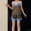 Phụ Nữ Da Báo In Ren Ghép Loungewear Bộ Quần Dài Trang Phục Cho Phòng Ngủ Hàng Ngày Thư Giãn Đêm Hàng Ngày Trong Nhà Mặc Thường Ngày