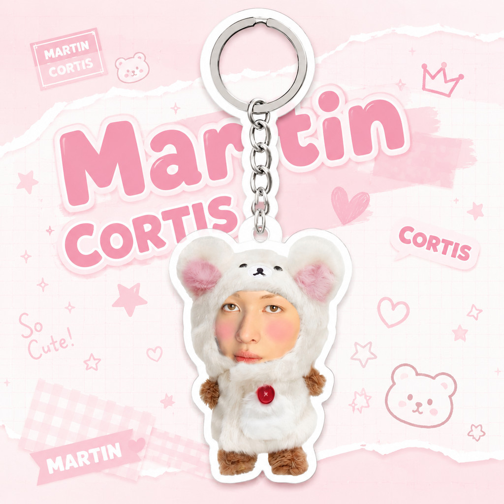 Keychain Cortis các thành viên, ver3 gấu chibi kết hợp nhiều phụ kiện