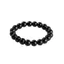 Vòng tay hạt Obsidian màu đen thanh lịch cho phong cách tối giản Unisex