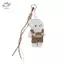 HFTOY Gấu Dễ Thương Sang Trọng Móc Khóa Mềm Nhồi Bông Túi Gấu Quyến Rũ Với Quần Áo Bapa Treo Trang Trí Cặp Đôi Chìa Khóa Quà Tặng ~