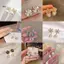 JULYHOT Châu Âu Mỹ Phong Cách Mới Sang Trọng Retro Tính Khí Thanh Lịch Hoa Ngọc Trai Bông Tai Thời Trang Nữ Trang Sức Massivedeals