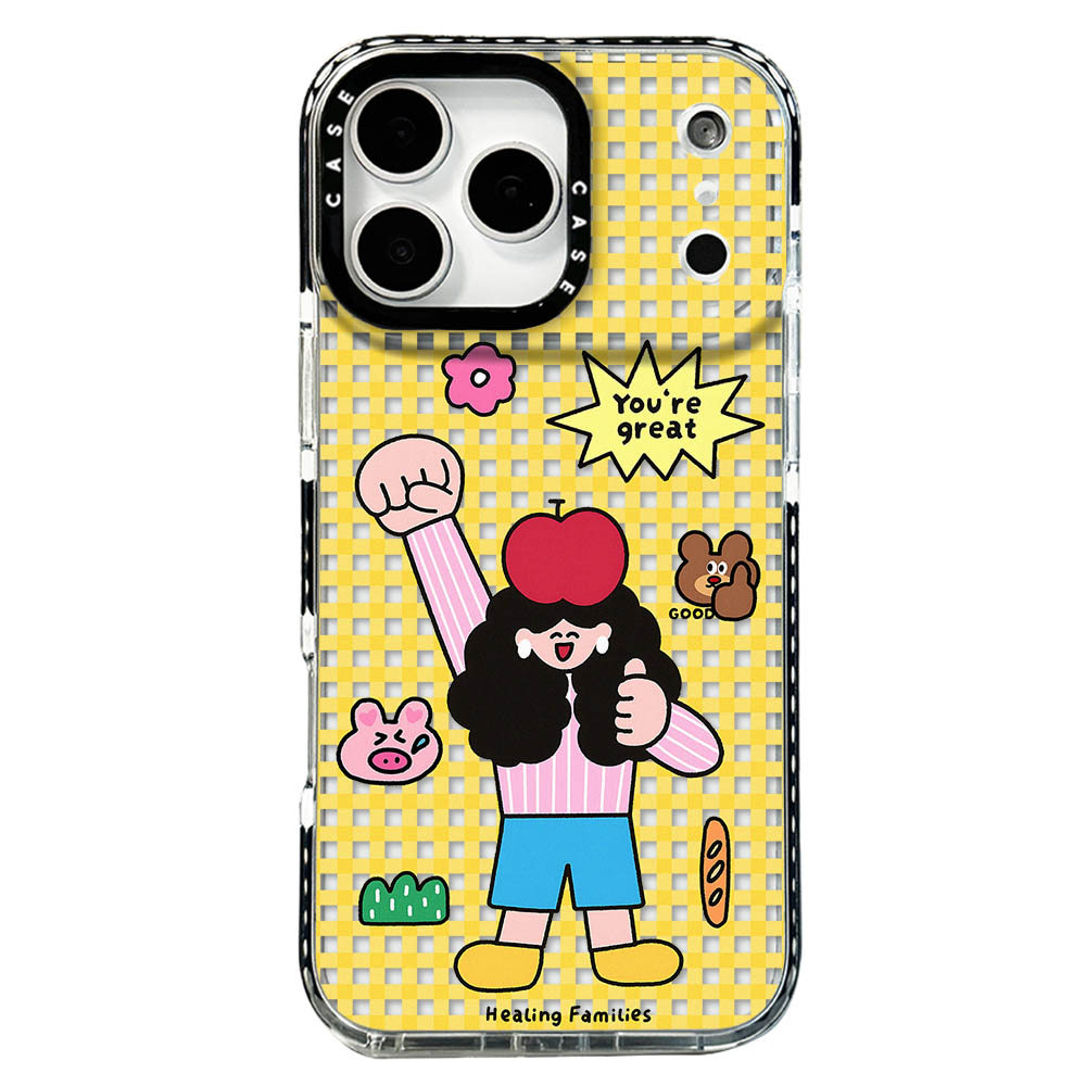 Ốp điện thoại yêu thương bé gái và bé trai phù hợp cho iPhone 17 Pro Max 17 Air 16 Pro Max 15 14 iPhone 13 12 11 Vỏ bảo vệ chống rơi 9CVS