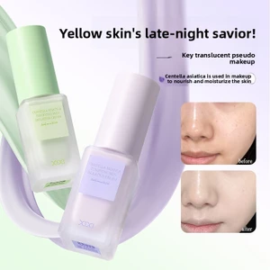 xixi Centella Asiatica Kem điều chỉnh da Touch-Up Kem lót trang điểm Kem che khuyết điểm Làm sáng Chăm sóc tông màu da Dịch vụ Bột chống dính