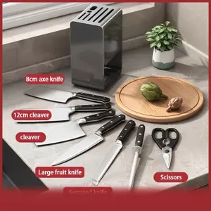 Cod Knife Rack Nhà Bếp Thép Không Gỉ Đa Chức Năng Treo Tường Không Khoan Knife Chủ