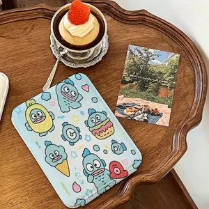 Gương Gấp Trang Điểm Thủy Sản Xanh Nhạt Dễ Thương Gương Cầm Tay Xinh Xắn