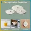 Bộ 3 nắp silicon BVY có tay cầm đôi Nắp nồi Lò vi sóng chịu nhiệt Vỏ chống vỡ có thể tái sử dụng cho bát đĩa Chảo.