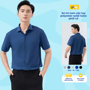 Áo sơmi nam YODY ngắn tay, chất liệu nano mềm mại,hạn chế nhăn nhàu TRA - SCM7047
