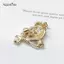AqToCna Thời Trang Zircon Magpie Chim Thổ Cẩm Cho Nữ Tiệc Ve Áo Pin Tiệc Cưới Trang Sức Phụ Kiện AqToCna