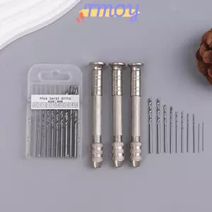 TMOY 1 Bộ Mini Tay Khoan Dụng Cụ Chế Biến Gỗ Khoan Dụng Cụ Xoay Hướng Dẫn Sử Dụng Mũi Khoan Xoắn Đồng Hồ Pin Phó Đồng Hồ Dụng Cụ Sửa Chữa TMOY