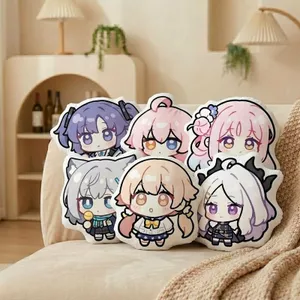 Xanh Lưu Trữ Nhân Vật Chibi Gối Sang Trọng Dễ Thương Anime Đệm Sofa Ném Gối Phòng Ngủ Quà Tặng