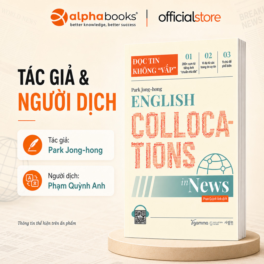 Sách - English Collocations In News - Đọc Tin Không "Vấp" (Gamma Books)