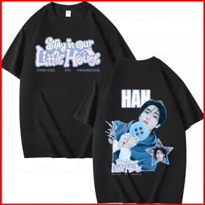 2026 Stray kids FELIX IN HAN 220g Áo thun cotton dày STAY IN OUR HOUSE áo ngắn tay