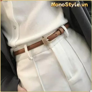 MONOSTYLE Khóa Kim Loại Dây Thắt Lưng Thời Trang Vintage Dây Thắt Lưng Mỏng
