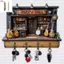 Móc chìa khóa treo tường bằng gỗ 3D cổ điển Giá đỡ chìa khóa treo cổ điển Ra Quà tặng lý tưởng cho chủ cửa hàng tại nhà Sử dụng trang trí [VN]