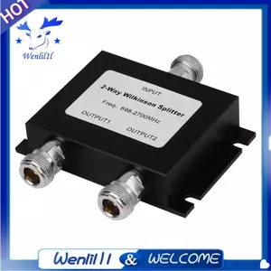 1 Bộ Chia 2 Chiều Bộ Chia Nguồn Đen 698-2700Mhz Gsm 4G Lte W-Cdma FDD Ăng Ten Lặp Lại Tín Hiệu Di Động