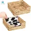2 Chiếc Phòng Tắm Dùng Một Lần Giá Đỡ Khăn Khách Dài Cỏ Biển Dệt Mây Wicker Bàn Tay Khách Khăn Giỏ Khay, L