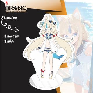 Standee Figure Akrilik Sameko Saba Vtuber / Standing Action figure Acrylic Sameko Saba Vtube - Style 1