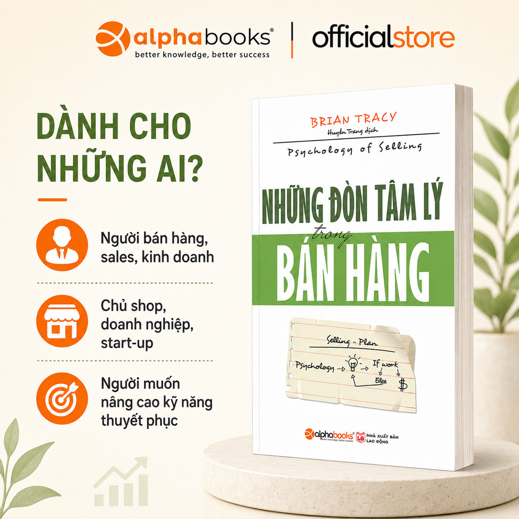 Sách - Những Đòn Tâm Lý Trong Bán Hàng - Brian Tracy (Alpha Books)