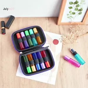 JULYHOT 10 Khe Cắm 10ML-15ML Đa Năng Túi Bảo Quản Chai Tổ Chức Du Lịch Mang Theo Hộp EVA Di Động Hộp Đựng Trang Điểm Massivedeals