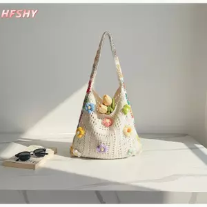 Túi xách Bohemian thanh lịch HFSHY với thiết kế móc hoa và dệt kim Openwork cho mọi dịp VN