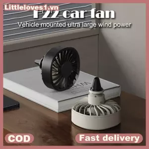 Littleloves1 Quạt Ô Tô USB Ổ Cắm Không Khí Ô Tô Điều Chỉnh Quạt Làm Mát Mạnh Mẽ Có Đèn 3 Tốc Độ Quạt Phía Sau Ô Tô Tản Nhiệt Làm Mát VN